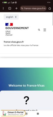 Applying for a French visa in Oman steps