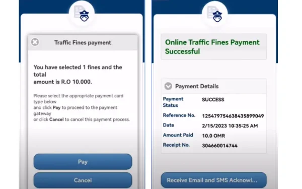 ROP Traffic Offence Payment Online steps